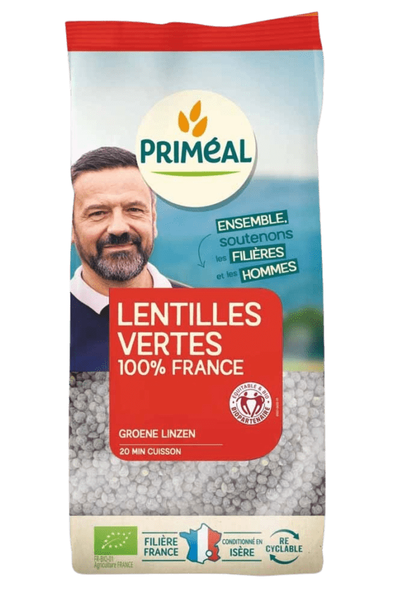 Lentilles Vertes Bio Priméal - 1kg