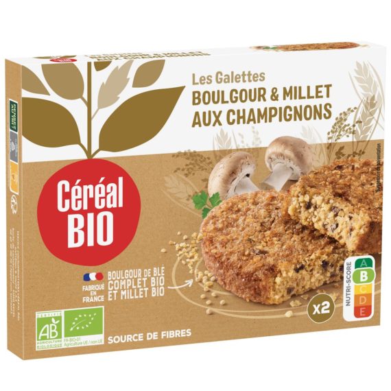 Galettes Céréal Bio Millet Champignons - 200g