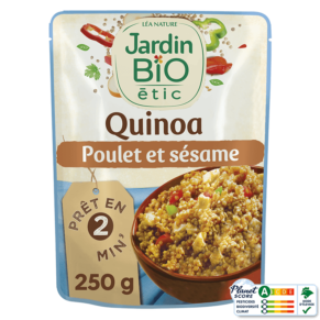 Jardin bio étic Quinoa poulet et sésame - 250g