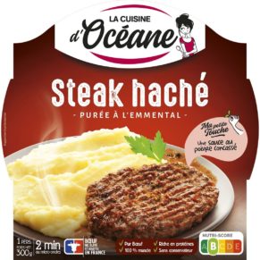La Cuisine D'Océane Purée à l'emmental et steak haché pur bœuf - 300g