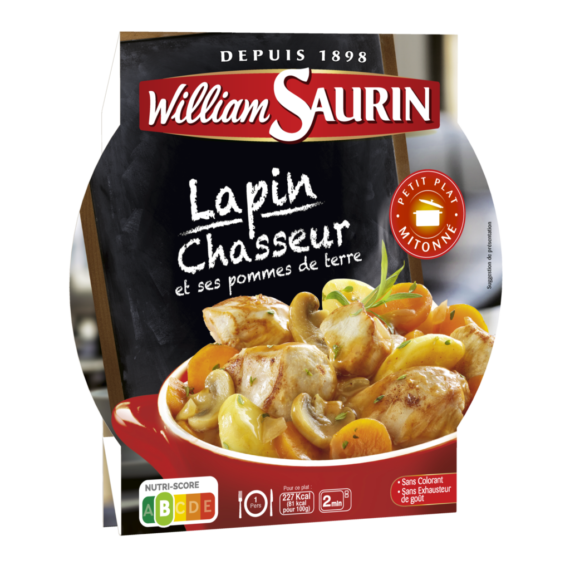 Lapin chasseur William Saurin 1 personne 280g