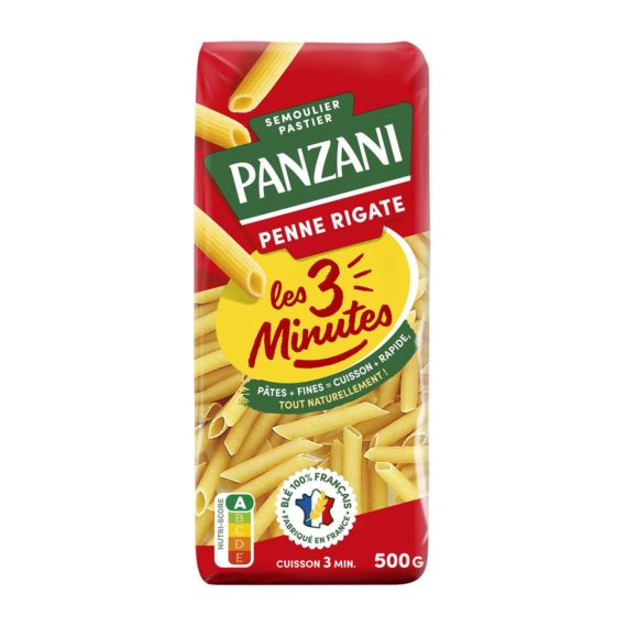 Pâtes Penne Panzani Prêt en 3 min - 500g