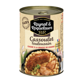 Raynal et Roquelaure Cassoulet Toulousain cuisiné à la graisse de canard 420g