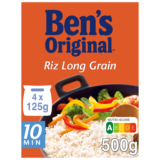 Riz long grain Uncle Ben's Sachets cuisson 10min - 4x125g