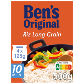 Riz long grain Uncle Ben's Sachets cuisson 10min - 4x125g
