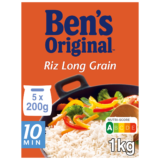 Riz long grain Uncle Ben's Sachets cuisson 10min - 5x200g