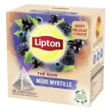 Thé noir Lipton mûre myrtille - 20 sachets - 36g