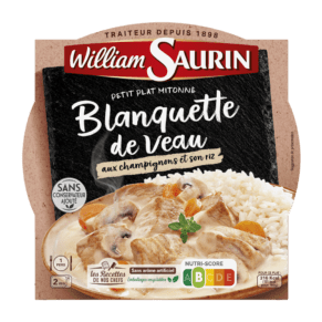 Blanquette Veau William Saurin Champignons et riz - 285g