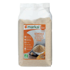 Semoule Complète de Blé dur fine Markal - 500g