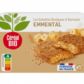 Galette carrée Céréal Bio Blé emmental - 200g