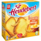 Biscottes Briochée Heudebert - 2x16 - 290g