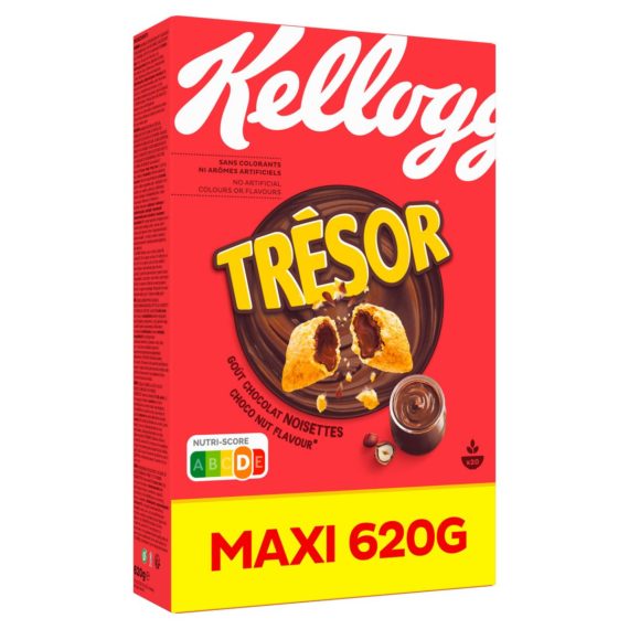 Céréales Trésor Kellogg's Chocolat Noisettes - 620g