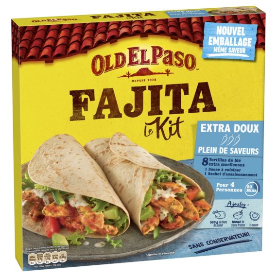 Kit Fajitas Old El Paso Sans piment - 478g