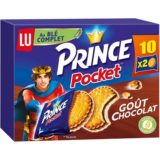 Biscuits 10x2 Prince Lu pocket Fourré chocolat - 400g