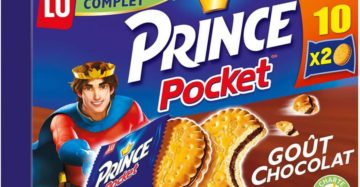 Biscuits 10x2 Prince Lu pocket Fourré chocolat - 400g