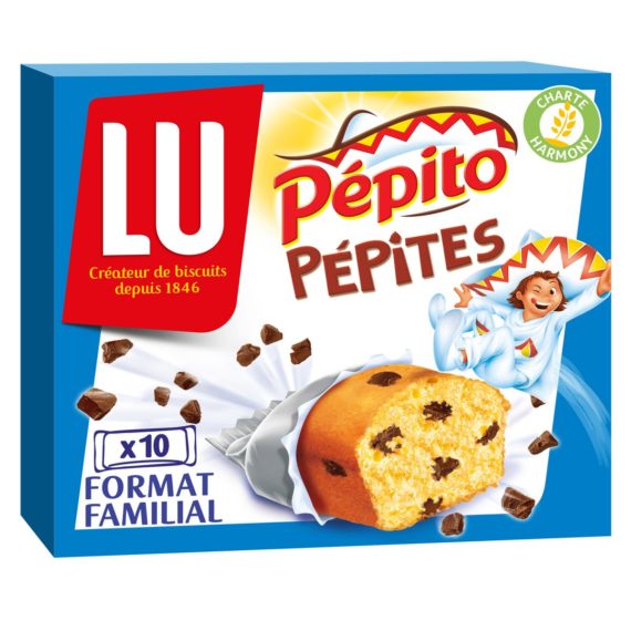 Gâteau Pépito Lu Choco Pépites - x10 Sachets  - 300g