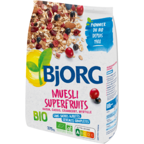 Muesli super fruits Bjorg - 375g