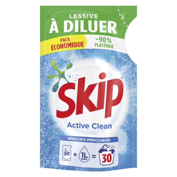 Lessive liquide à diluer Skip Active Clean x30 - 500ml