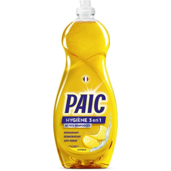 Liquide vaisselle Paic Hygiène 3 en 1 citron - 750ml