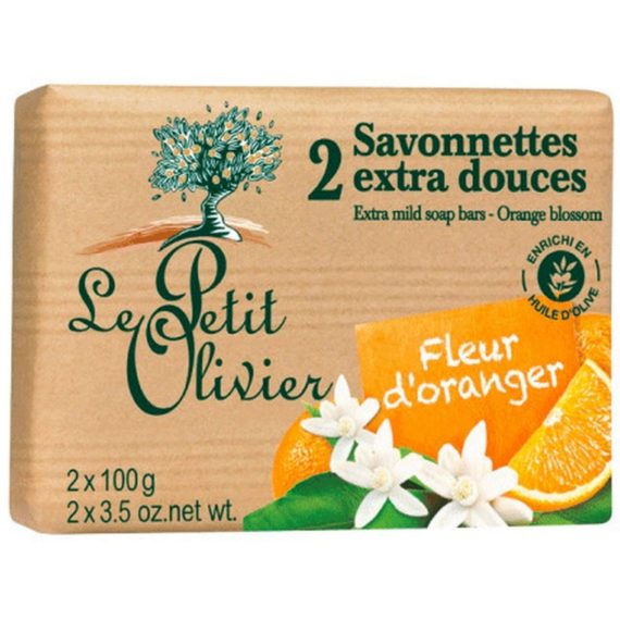 Savon Le Petit Olivier - fleur d'oranger - 2x100g