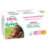 Couches Love & Green Hypoallergéniques Taille 3- x52