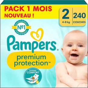 Couches Pampers Premium Protection - Taille 2 - x240