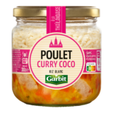 Garbit Poulet curry coco au riz blanc - 300g