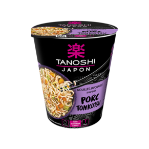 Tanoshi Cup nouilles saveur porc Tonkotsu - 65g