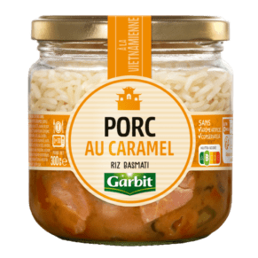 Garbit porc au caramel riz basmati 1 personne - 300g