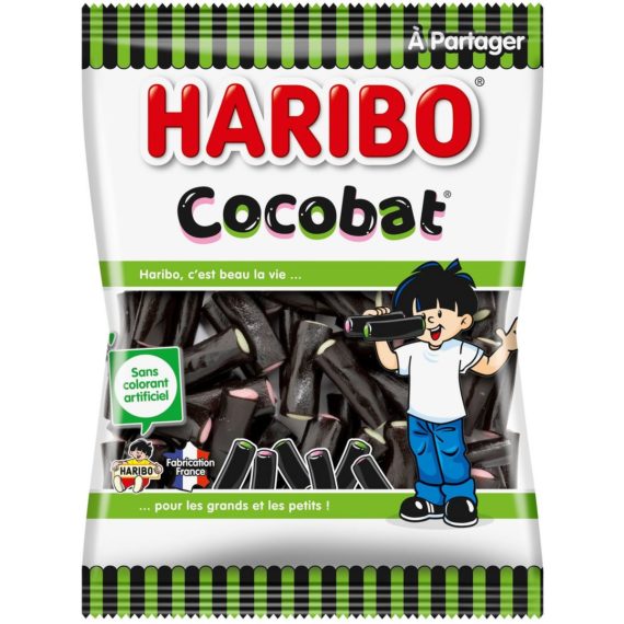 Bonbons Haribo Réglisse Cocobat - 300g