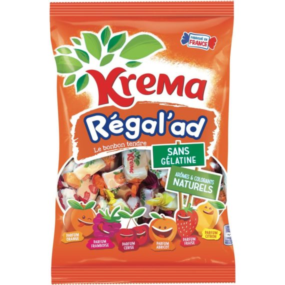 Bonbons Kréma Régal'ad Assortiment Fruits - 360g