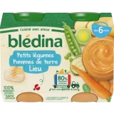 Petit pot bébé Blédina 6 mois Légumes lieu - 2x200g