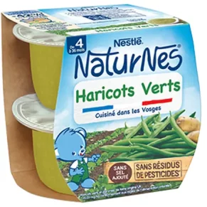 NaturNes Nestlé - Haricots Vert dès 4/6 mois - 2x130g