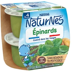 NaturNes Nestlé - Epinards dès 4/6 mois - 2x130g