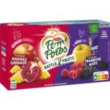 Compotes Pom'Potes multivariétés Battle 2 fruits - 12x90g