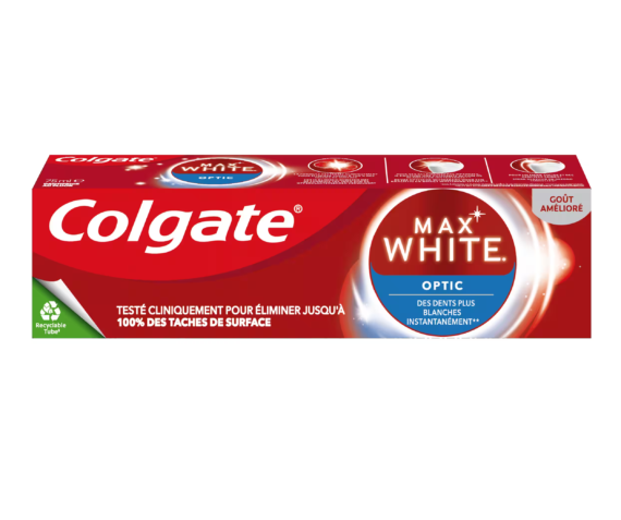 Dentifrice blancheur Colgate Max white optic - 75ml