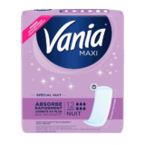 Serviettes Hygieniques Vania Maxi confort nuit - x12
