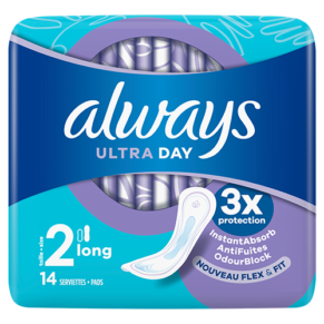 Serviettes hygiéniques Always Ultra jour - Long - x14