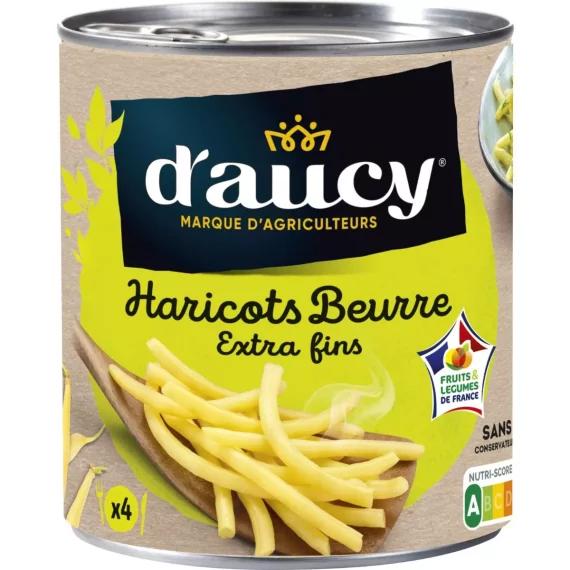 Haricots beurre D'Aucy Extra fins - 440g