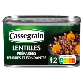 Lentilles Préparées Cassegrain Tendres et Fondants 265g