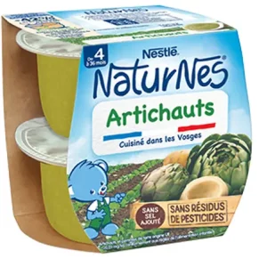 NaturNes Nestlé - Artichauts dès 4/6 mois - 2x130g