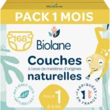 Couches Bébé écologique Biolane T1 - x168