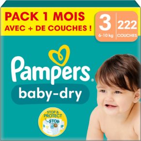Couches Baby Dry Pampers T3 – x222