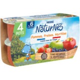 NaturNes® Petit pot  Pommes Fraises Myrtilles Dès 6 mois - 4x130g