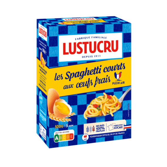 Pâtes Lustucru spaghetti court Oeufs frais - 250g