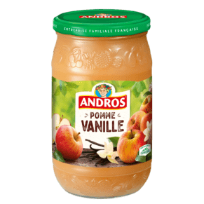 Compotes Andros Pomme vanille - 750g