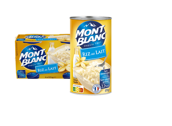 Dessert Riz au Lait Mont Blanc – 4x125g