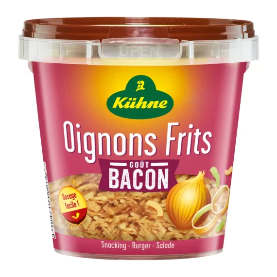 Oignons frits Goût Bacon Kühne – 100g